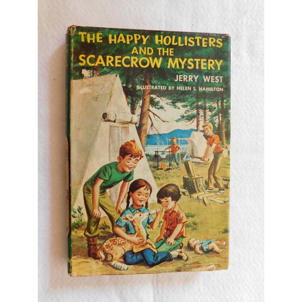 The Happy Hollisters and the Scarecrow Mystery by Jerry West 1st Edition HCDJ